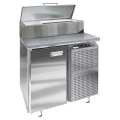 Стол холодильный для пиццы Finist СХСпцг-700-1(1/6) (боковой холодильный агрегат) с гранитной столешницей