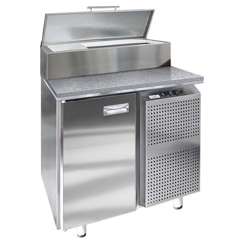 Стол холодильный для пиццы Finist СХСпцг-700-1(1/6) (боковой холодильный агрегат) с гранитной столешницей