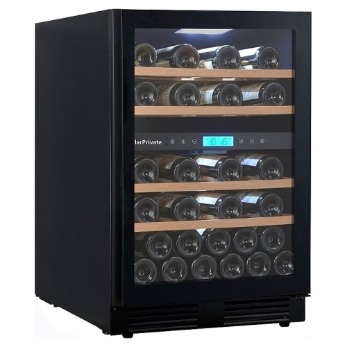 Винный шкаф Cellar Private CP043-2TBH черная дверь со скрытой рукояткой