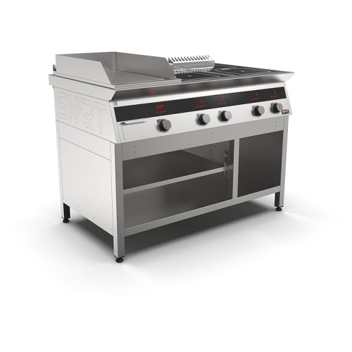 Плита индукционная комбинированная SMART INDUCTION K96-3RKN (с грилем)