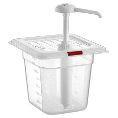 Диспенсер для соуса Gastroplast GDK-02 2 л с дозатором 25 мл (полипропилен) красный