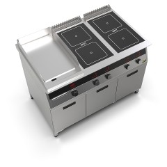 Плита индукционная комбинированная SMART INDUCTION K96-3PKN (с грилем)