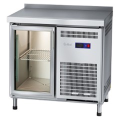 Стол холодильный Abat СХС-70 (дверь-стекло, с бортом)