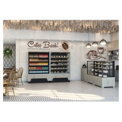 Горка холодильная Carboma FC 20-07 VM 1,9-2 версия 2.0 0030 (бок металл с зеркалом) 9006-9005