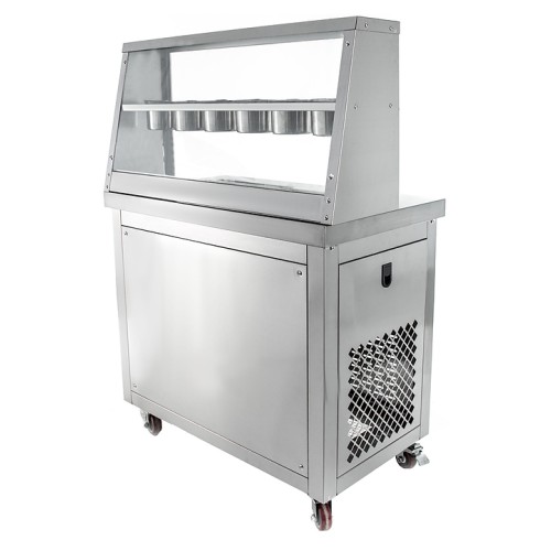 Фризер для жареного мороженого Foodatlas KCB-1F (контейнеры, стол для топпингов)