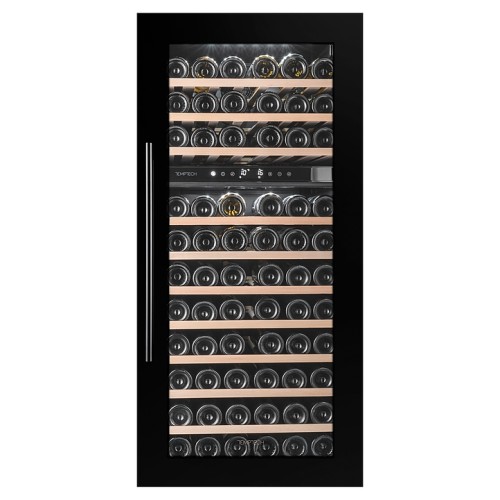 Винный шкаф Temptech Oslo OZ124DB двухзонный черный