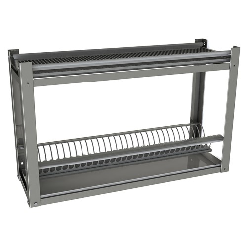 Полка настенная для тарелок и стаканов Restoinox ПНТС-1/1-1000-ЭН