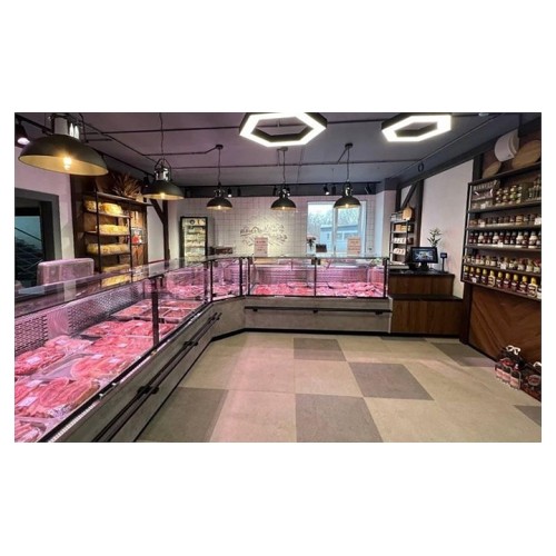 Витрина холодильная для рыбы Lida Nova SU Fish (внешний угол, 1400х1400x1250 мм)