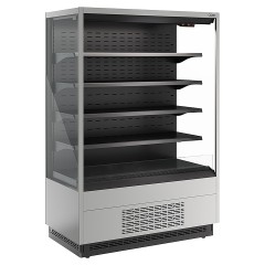 Горка холодильная Carboma FC 20-07 VM 1,3-2 версия 2.0 9006-9005 (ночная шторка)