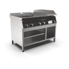 Плита индукционная комбинированная SMART INDUCTION K96-3KRB (с грилем)