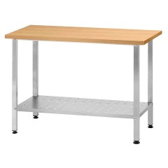 Стол кондитерский Mecon Norma Ral СПРн 1200х600х860 мм, перфорированная полка, ножка профильная