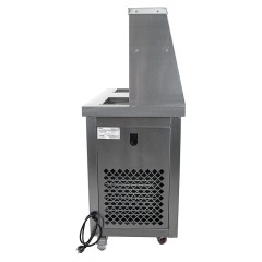 Фризер для жареного мороженого Foodatlas KCB-2F (контейнеры, световой короб, стол для топпингов, 2 компрессора)