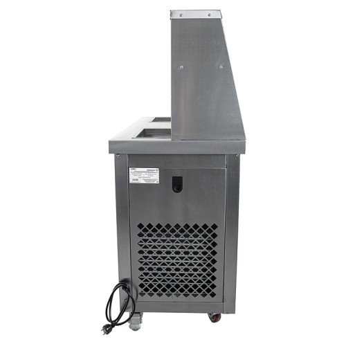 Фризер для жареного мороженого Foodatlas KCB-2F (контейнеры, световой короб, стол для топпингов, 2 компрессора)