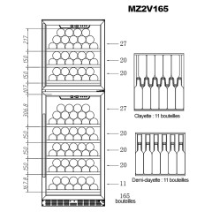 Винный шкаф La Sommeliere MZ2V165