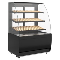 Витрина хлебная Carboma K70 N 1,3-1 Light Bread версия 2.0 (Bronze 9005/0109)