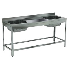 ВАННА МОЕЧНАЯ ЦЕЛЬНОТЯНУТАЯ ДВУХСЕКЦИОННАЯ С РАБ. ПОВ. КОБОР ВМЦР/2-210/70/430 Л/Ц/П