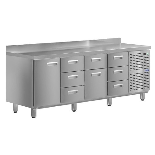 Стол холодильный KAYMAN КСХ-1343/60 (1 дверь, 8 ящиков)