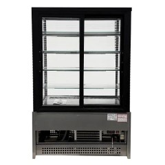 Витрина кондитерская CLSY LUXE Showcase 1,0 XL 995х650х1500 мм техно (черно-серый)