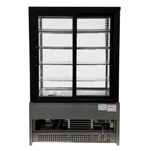 Витрина кондитерская CLSY LUXE Showcase 1,0 XL 995х650х1500 мм техно (черно-серый)