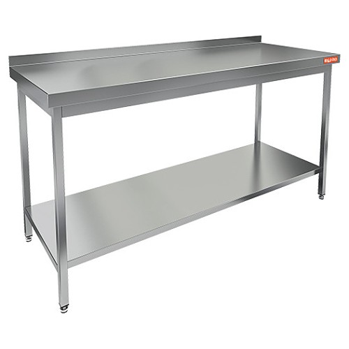 НСО-20/7БП-1 стол произв. пристен. с полкой (столешница 1мм), HICOLD RUS