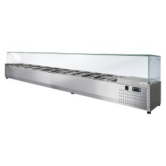 Витрина холодильная Finist ToppingBox НХВсп-11 с прямоугольным стеклом