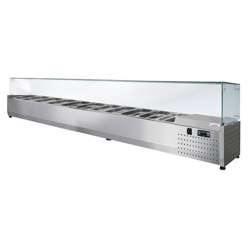Витрина холодильная Finist ToppingBox НХВсп-11 с прямоугольным стеклом