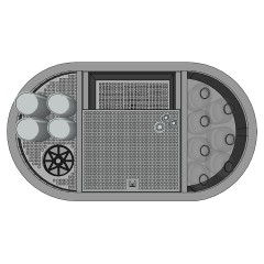 Кейтеринг станция BARMADE 906090 (900х500х900 мм)