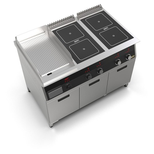 Плита индукционная комбинированная SMART INDUCTION K96-35RKB (с грилем)