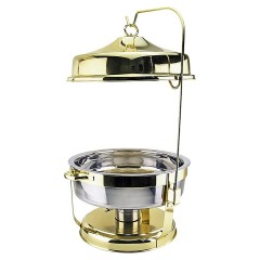 Чафинг-диш P.L. Proff Cuisine CDIG 9 л (нерж. сталь) золотистый на подставке