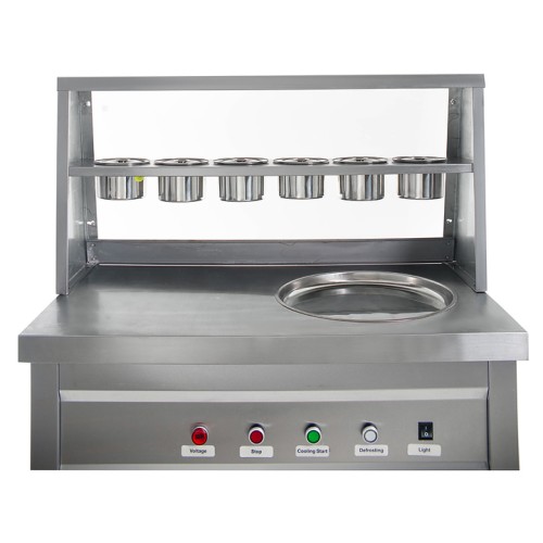 Фризер для жареного мороженого Foodatlas KCB-1Y (контейнеры, световой короб, стол для топпингов)