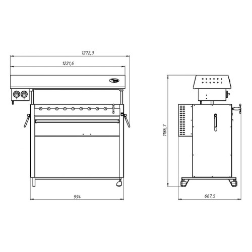 Шашлычница газовая Grill Master Ф2ШГ