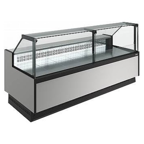 Витрина холодильная Carboma Bavaria 4 GC110 VM 2,0-1 версия 2.0 RAL 9006-9005 (без боковин)