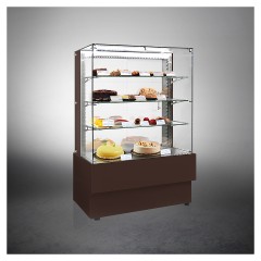 Витрина кондитерская MAGMA Granat cube Plug-in 1250 (с боковинами)