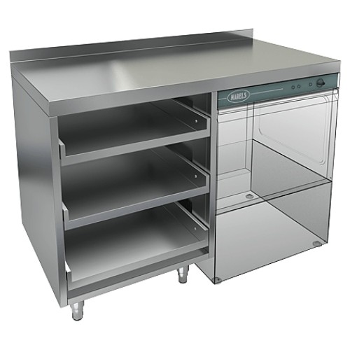 Стол под посудомоечную машину HICOLD НБМКБКП-12/5БП с правым крылом
