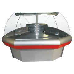 Витрина холодильная Carboma Bavaria G110 VM-5 (ВХСу-1 Bavaria G110 внешний 90) (динамика, с боковинами)