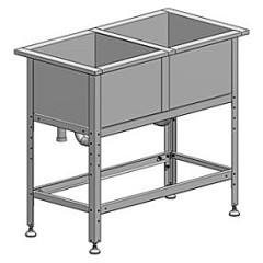 Ванна моечная Марихолодмаш М-2-0,3-0,53/1,01 (нерж)