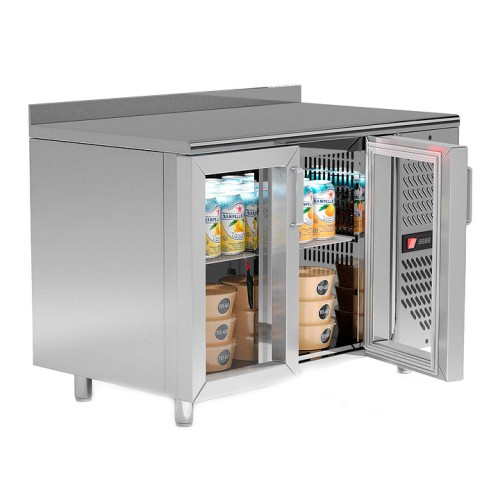 Стол холодильный POLAIR TD2-G с бортом