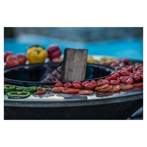 Гриль уличный COEO TRIO 98 h=100 см черная сталь