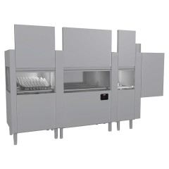 Машина посудомоечная конвейерная Krupps Evolution EVO421 ESX, дозатор моющего и ополаскивающего средств, дополнительный тэн бойлера 9,5 кВт