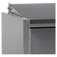 Витрина холодильная настольная TEFCOLD VK33-120 S/S LID