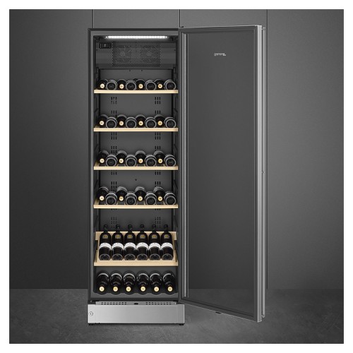 Винный шкаф SMEG SCV115G (петли справа) нерж. сталь