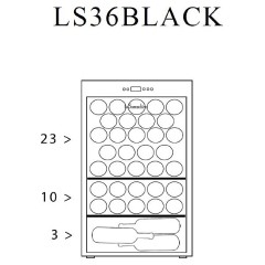 Винный шкаф La Sommeliere LS36BLACK