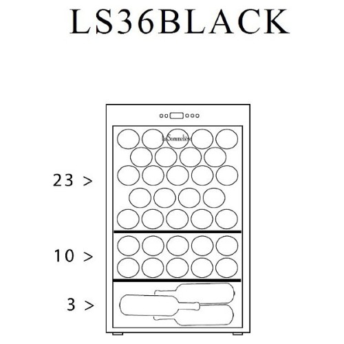 Винный шкаф La Sommeliere LS36BLACK