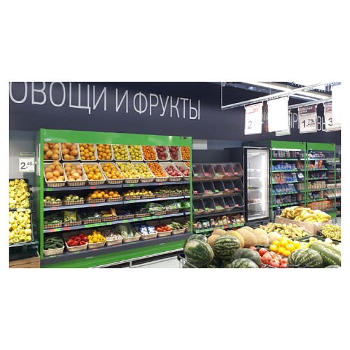 Горка холодильная ENTECO MASTER НЕМИГА П2 CUBE1 187 ВВ (выносной агрегат) пристенная