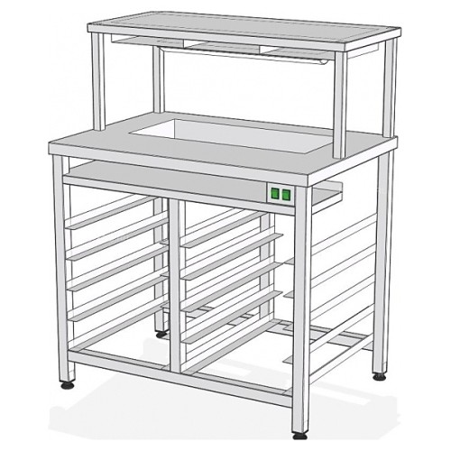 Стол фасовочный для сэндвичей RoboLabs СФ-100Т