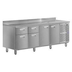 Стол холодильный KAYMAN КСХ-4411/60 (2 двери, 4 ящика)