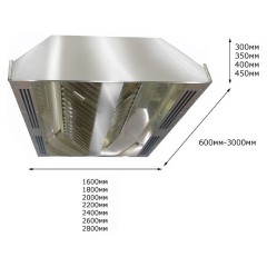 Зонт приточно-вытяжной ITERMA ЗЦПВ-1200Х1400Х350