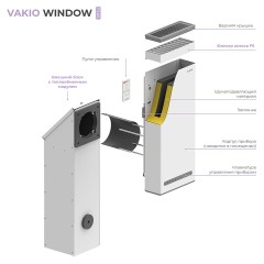 Рекуператор воздуха Vakio Window Smart белый