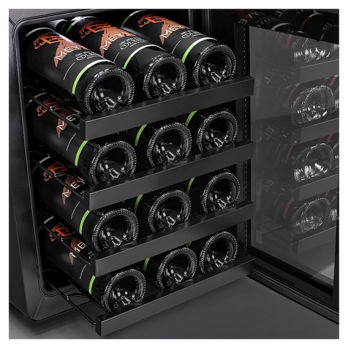 Винный шкаф Zugel ZTWF81B черный