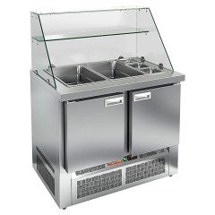 Стол для салатов HICOLD SLE3-11GN (2х1/1+3х1/6) высокое стекло